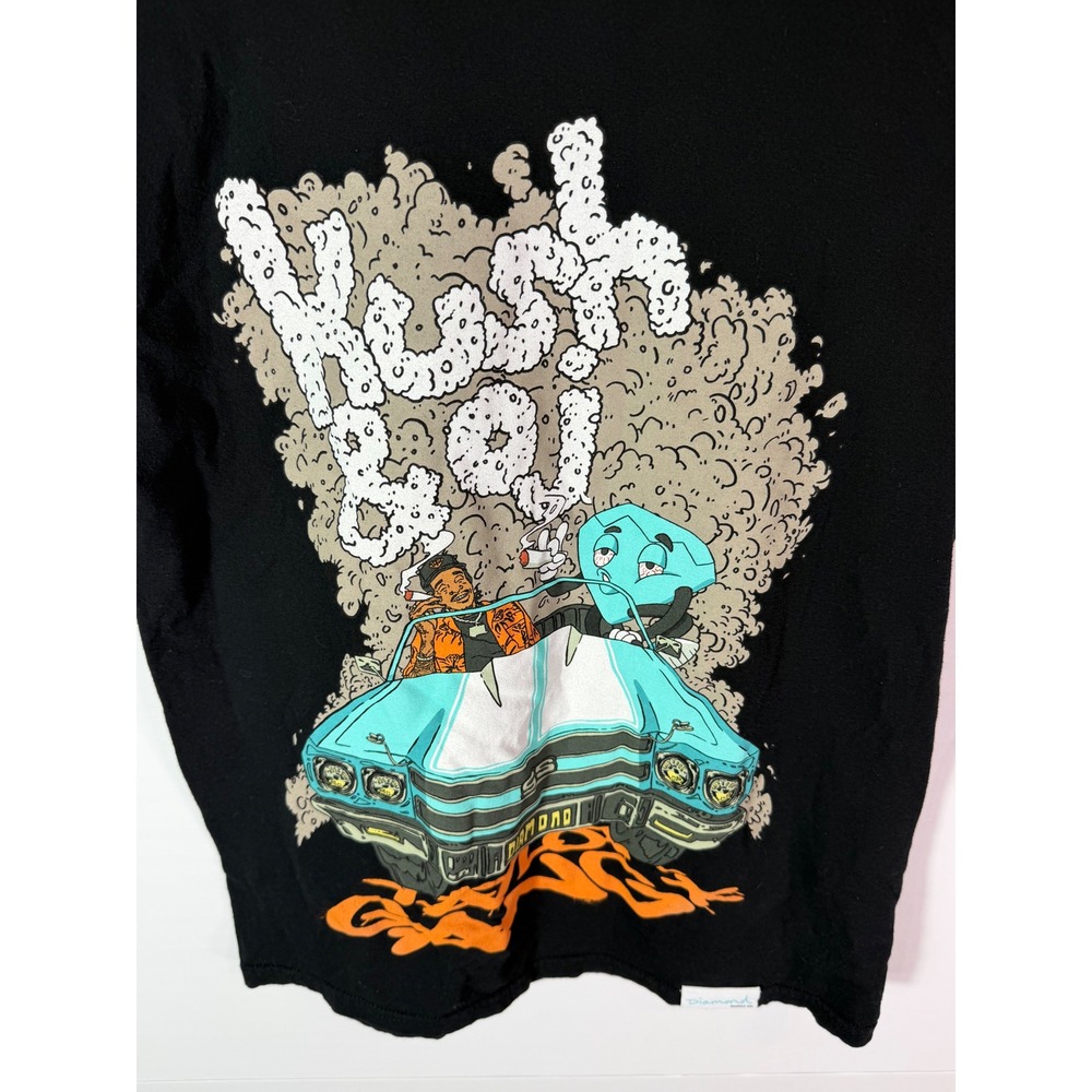 Diamond Supply Co Kush Boy Taylor Gang Weedmaps Graphic T-Shirt Black Small wiz